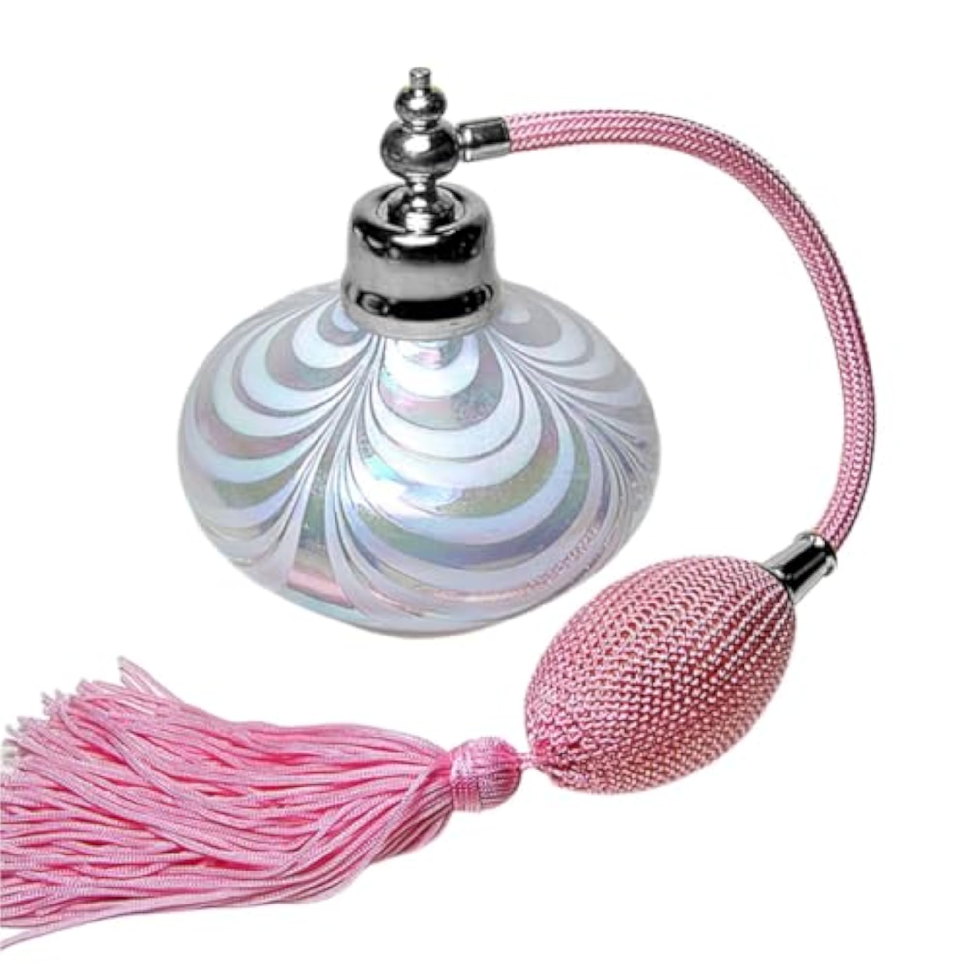 Vintage Refillable Spray Bottle with Squeeze and Tassel